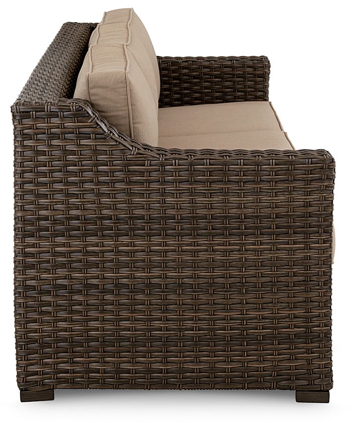 Furniture Camden Wicker Outdoor Sofa, Created for Macy's Macy's