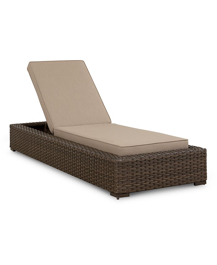 Macy's Camden Outdoor Wicker 3Pc. Seating Set (2 Chaise Lounges & 1