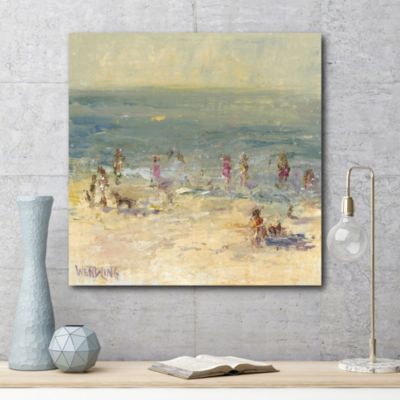 Sandy Beach Gallery-Wrapped Canvas Wall Art - 30" x 30"