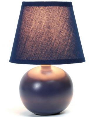 Simple Designs Mini Ceramic Globe Table Lamp