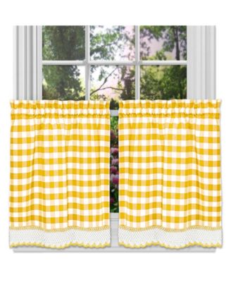 Achim Buffalo Check Window Tier Pair, 58" x 24"