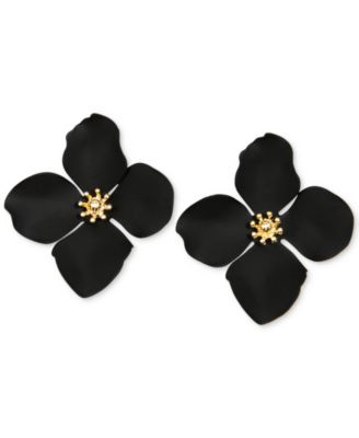 Zenzii - Gold-Tone Resin Flower Stud Earrings