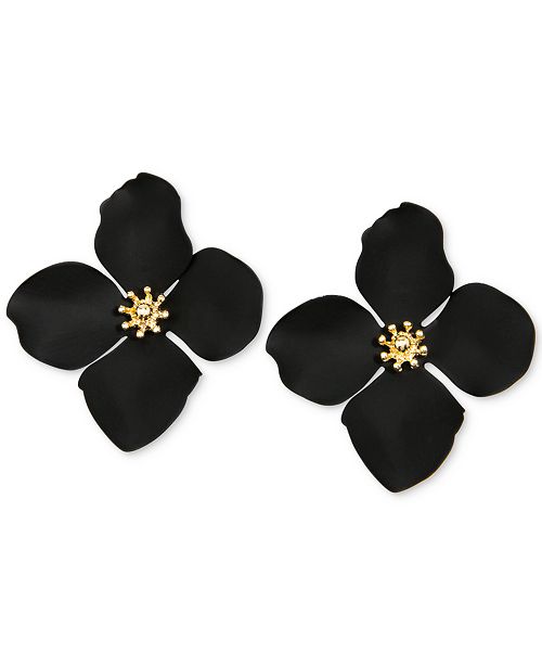 Zenzii Gold Tone Painted Metal Flower Stud Earrings Reviews