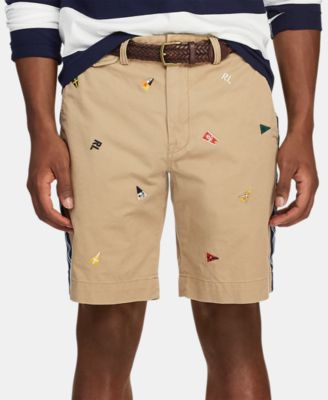 Polo Ralph Lauren Men s 9.25 Stretch Classic Fit Embroidered Flag Short Macy s