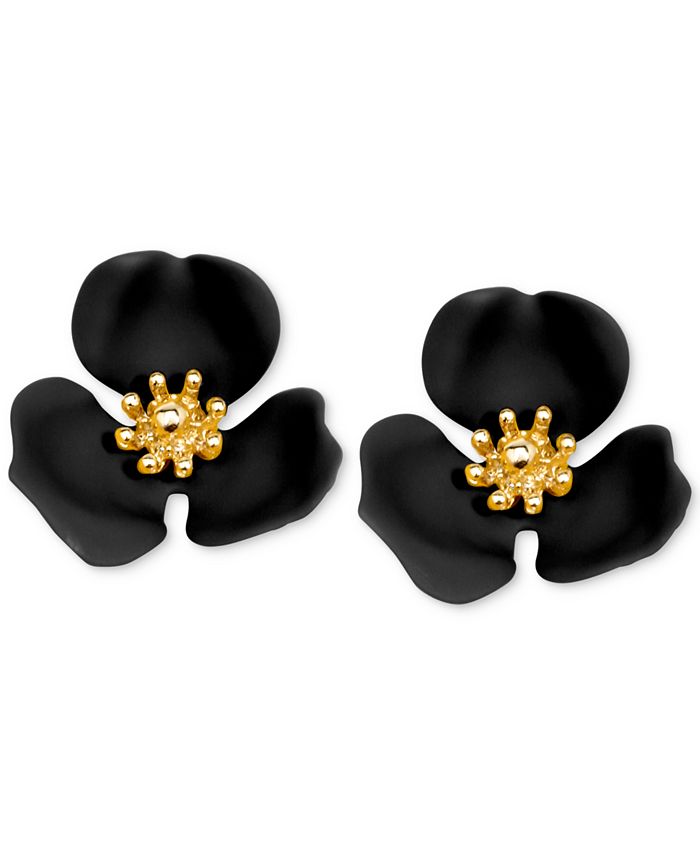 Zenzii Gold Tone Painted Flower Stud Earrings Macy s