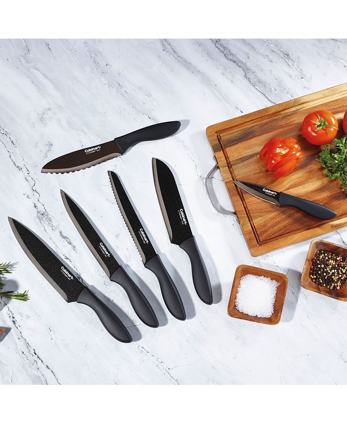 Cuisinart - Advantage 12-Pc. Metallic Black Cutlery Set
