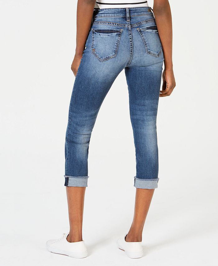 Kut from the Kloth Amy Crop Straight Leg - Roll Up Fray - Macy's