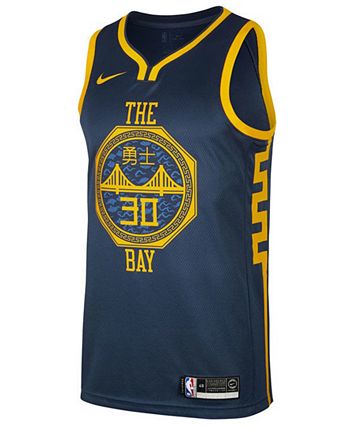 Nike Men's Stephen Curry Golden State Warriors City Swingman Jersey 2018 -  Macy's
