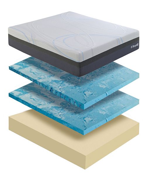 Broyhill O2 12" Twin Medium Plush Liquid Gel Foam Mattress With