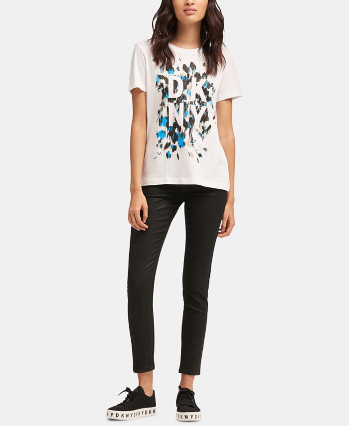 DKNY Logo-Print T-Shirt & Reviews - Tops - Women - Macy's