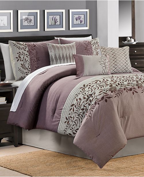 plum comforter set full