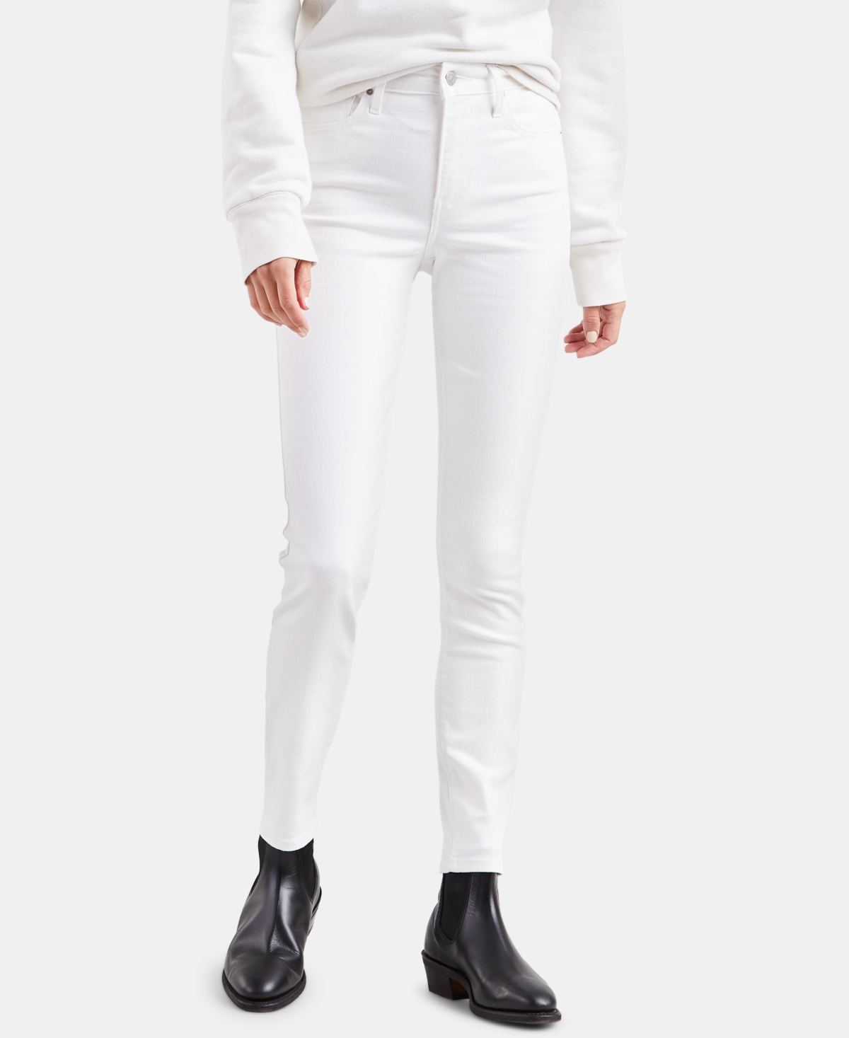 Women's 721 High-Rise Stretch Skinny Jeans - Soft Clean White
