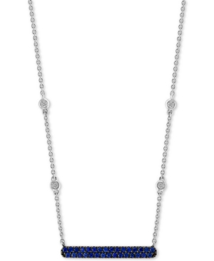 image of Effy Sapphire (1/4 ct. t.w.) & Diamond Accent 18