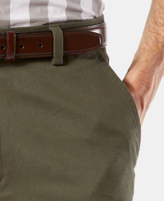 Men's Easy Straight Fit Khaki Stretch Pants