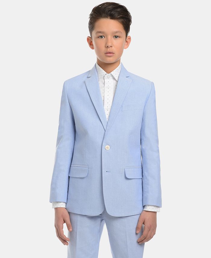 Tommy Hilfiger Boys Oxford Cotton Suit - Macy's