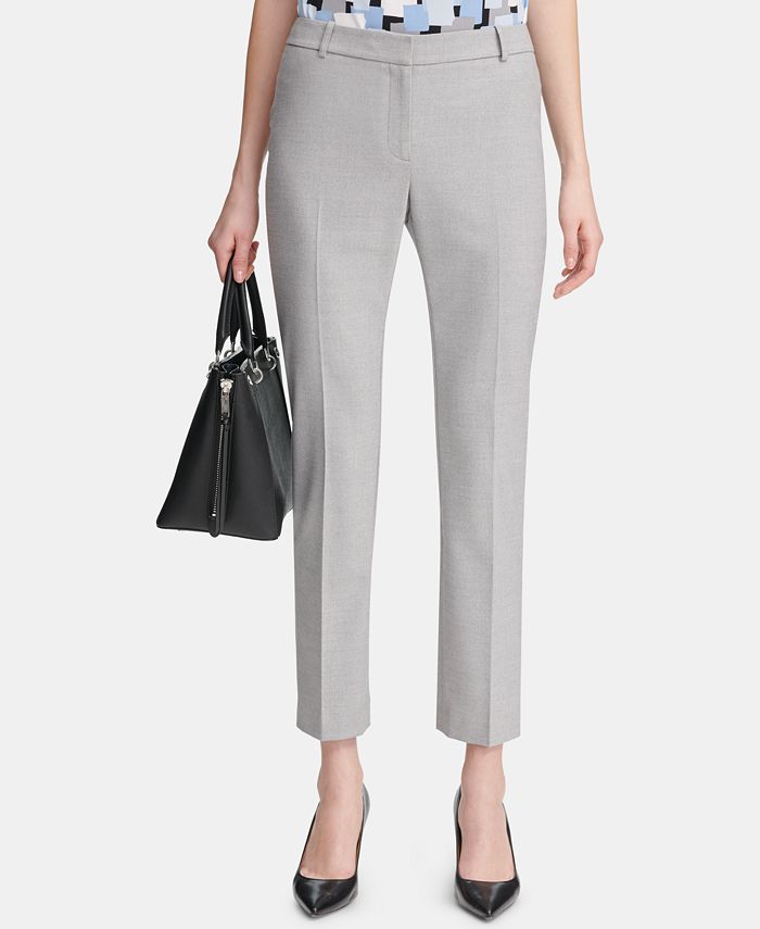 Calvin Klein Slim-Fit Ankle Pants - Macy's