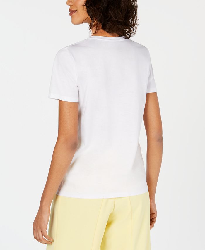 Calvin Klein Petite Cotton T-Shirt & Reviews - Wear to Work - Petites ...