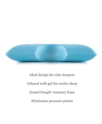 Z Shoulder Cutout Zoned Gel Dough Memory Foam Pillow, Queen