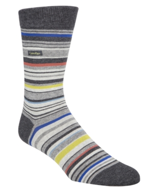 Calvin Klein Men's Striped Crew Socks