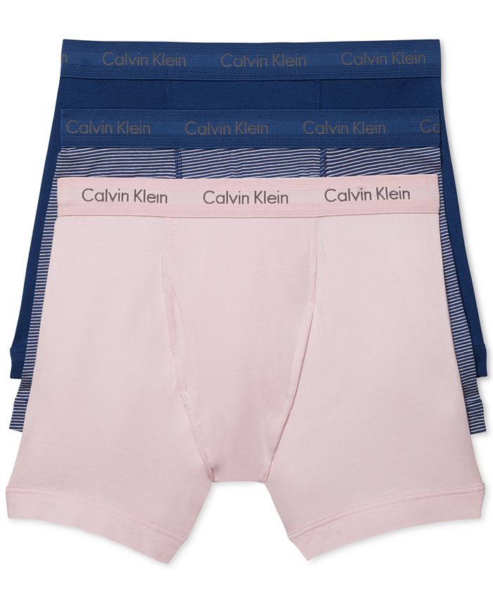 Calvin Klein Men's Cotton Stretch Boxer Briefs 3-Pack NU2666 Blue