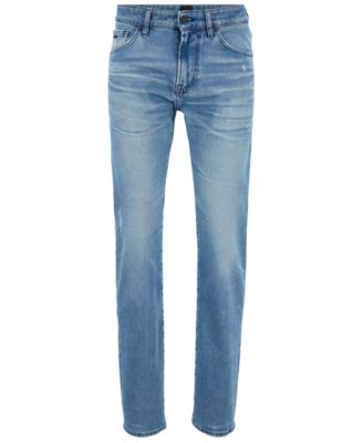 BOSS by Hugo Boss Men's Regular/Classic Fit Denim Jeans - Macy's