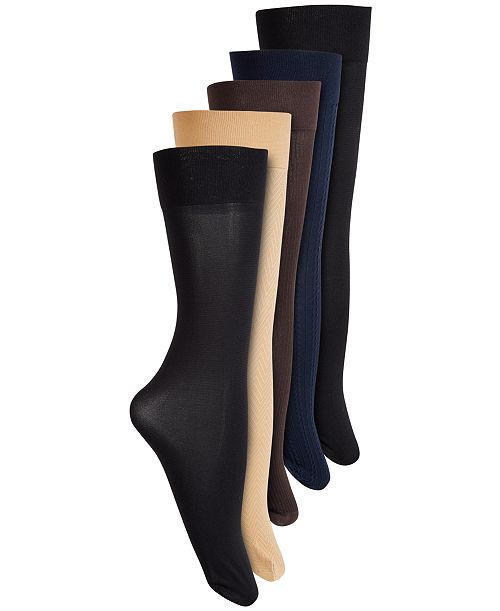 alfani Lauren Ralph Lauren 5-Pk. 400N Dress Trouser Socks Women's Fashion Shoes & Accessories