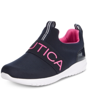 image of Nautica Little Girls Canvey Mesh Slip-On Sneakers