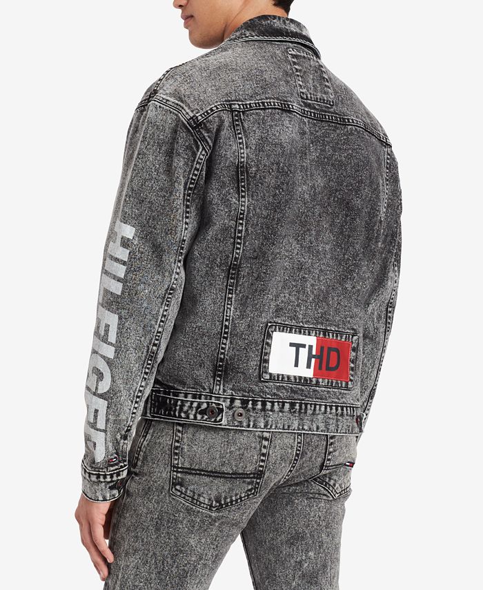 Tommy Hilfiger Men's Acid Washed Denim Jacket, Created for Macy's - Macy's
