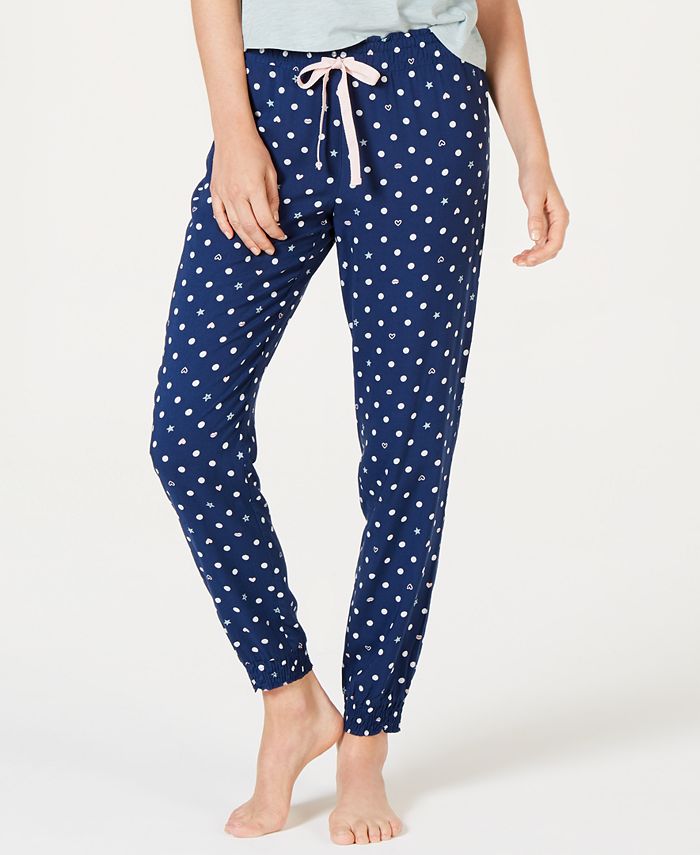 Jenni Light Weight Printed Jogger Pajama Pants, Created for Macy's - Macy's
