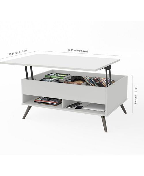Bestar Small Space Krom 37" Lift Top Storage Coffee Table & Reviews