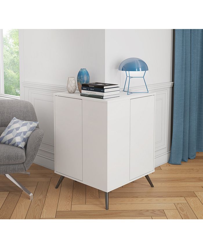 Bestar Small Space Krom Outer Corner Storage Unit Macy's