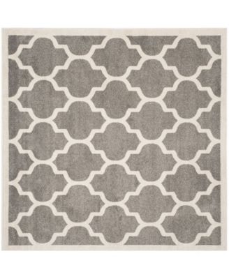 Amherst Dark Gray and Beige 9' x 9' Square Area Rug