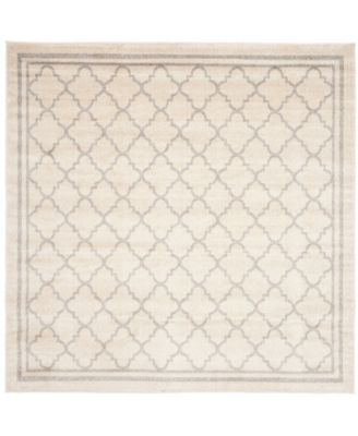 Amherst Beige and Light Gray 5' x 5' Square Outdoor Area Rug