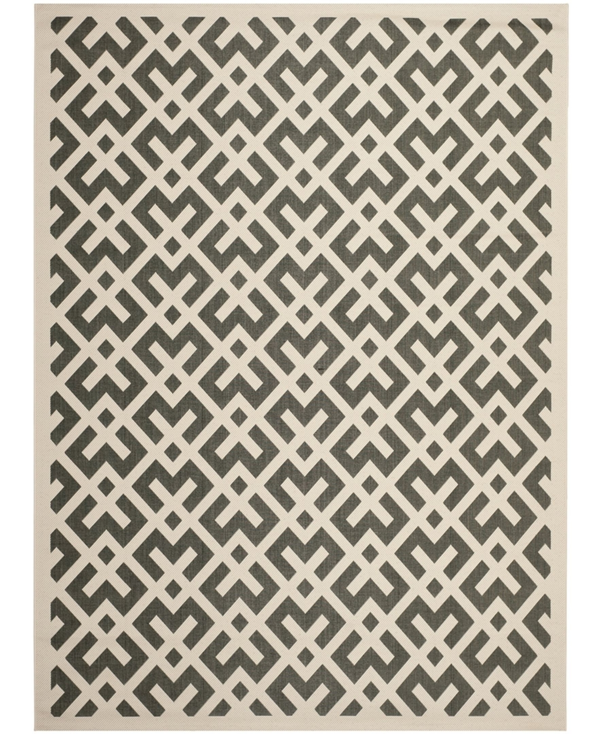 Safavieh Courtyard Black and Beige 9' x 12' Sisal Weave Outdoor Area Rug - Black / Be
