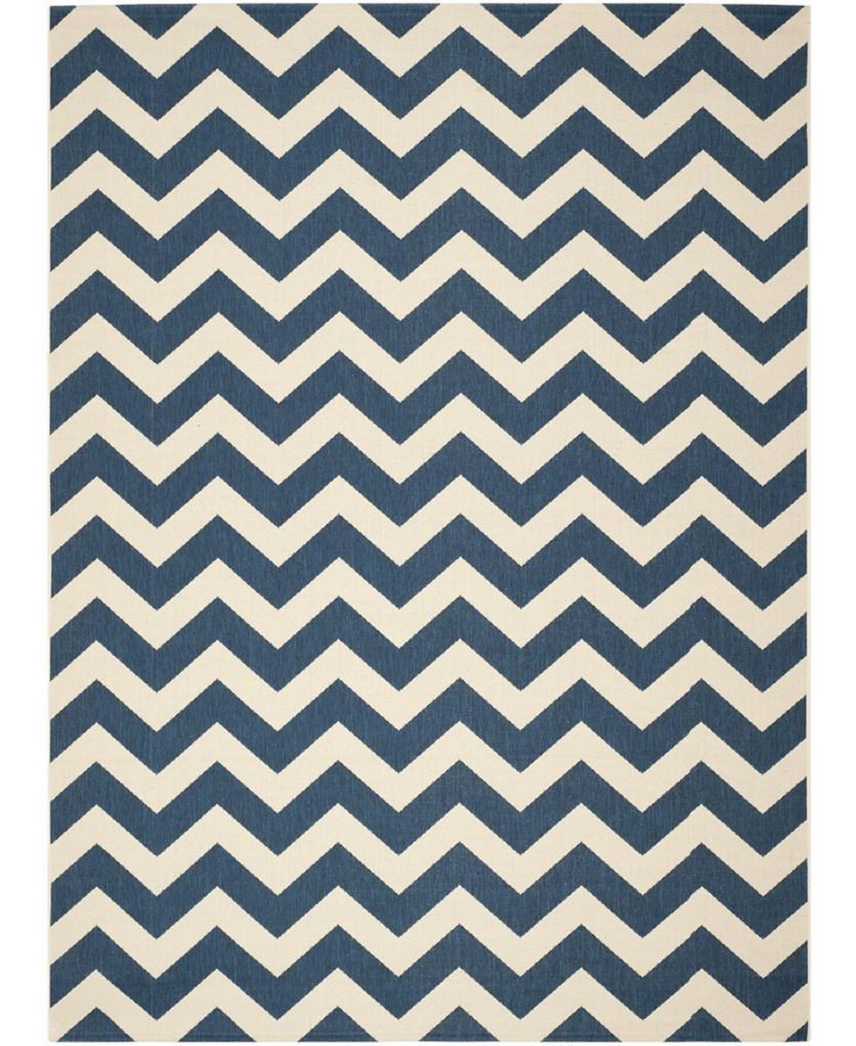 Safavieh Courtyard Navy and Beige 9' x 12' Sisal Weave Outdoor Area Rug - Navy / Bei