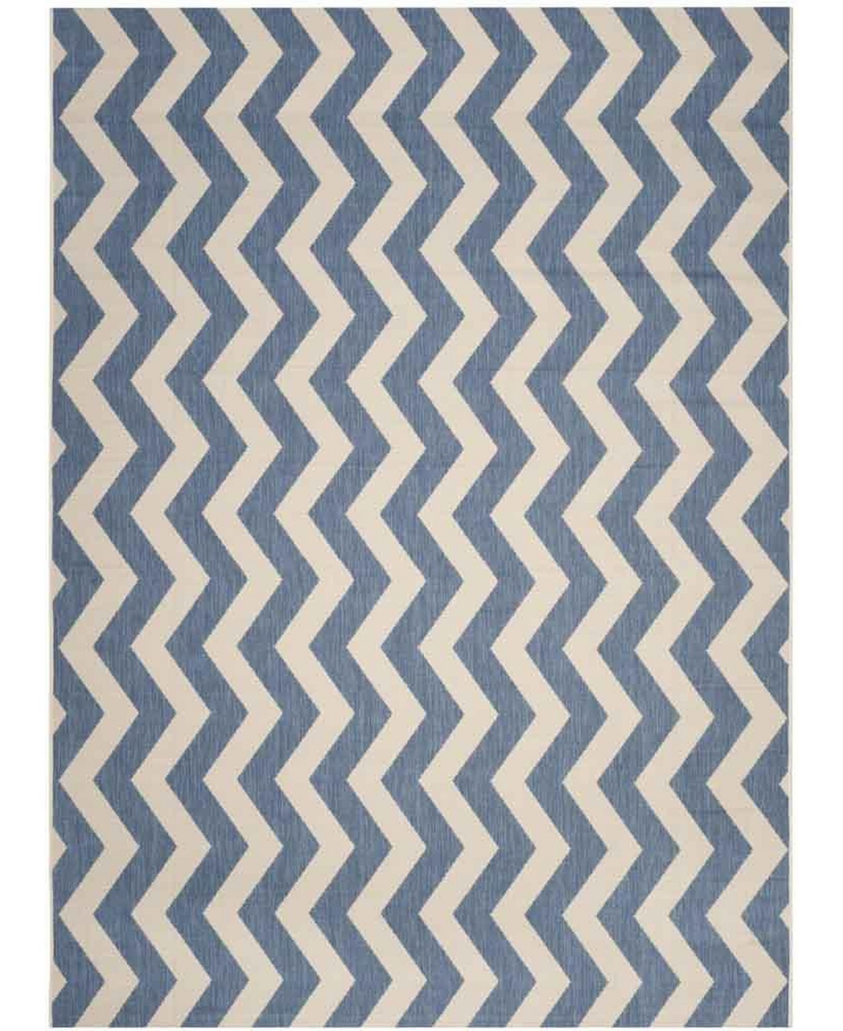 Safavieh Courtyard Blue and Beige 8'11in x 12' Sisal Weave Rectangle Outdoor Area Rug - Blue / Bei