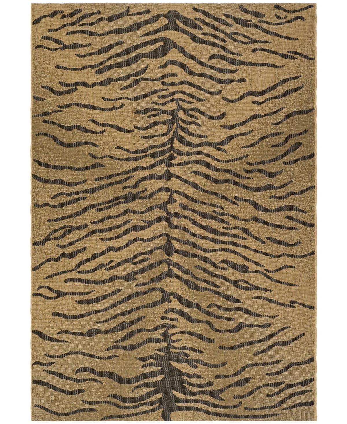 Safavieh Courtyard Gold and Natural 8' x 11' Outdoor Area Rug - Gold