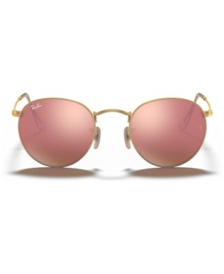 Ray-Ban Sunglasses, RB3447 ROUND FLASH LENSES - Macy's