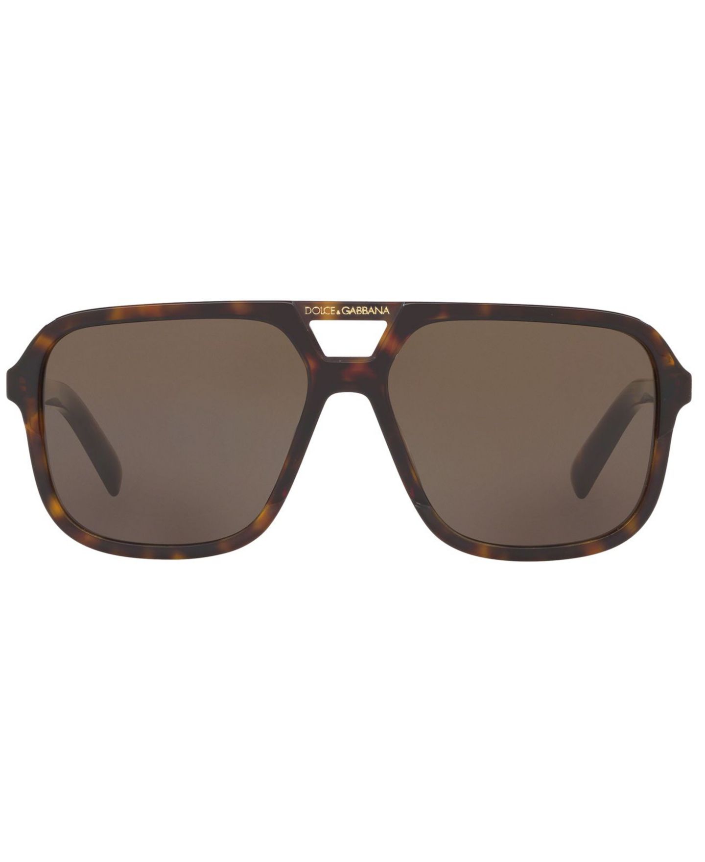 Женские солнцезащитные очки Dolce&Gabbana Sunglasses, DG4354 58, цвет: Гавана / Коричневый — фото 2