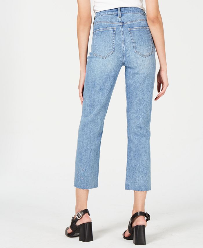 Kendall + Kylie Ripped Cropped Jeans - Macy's