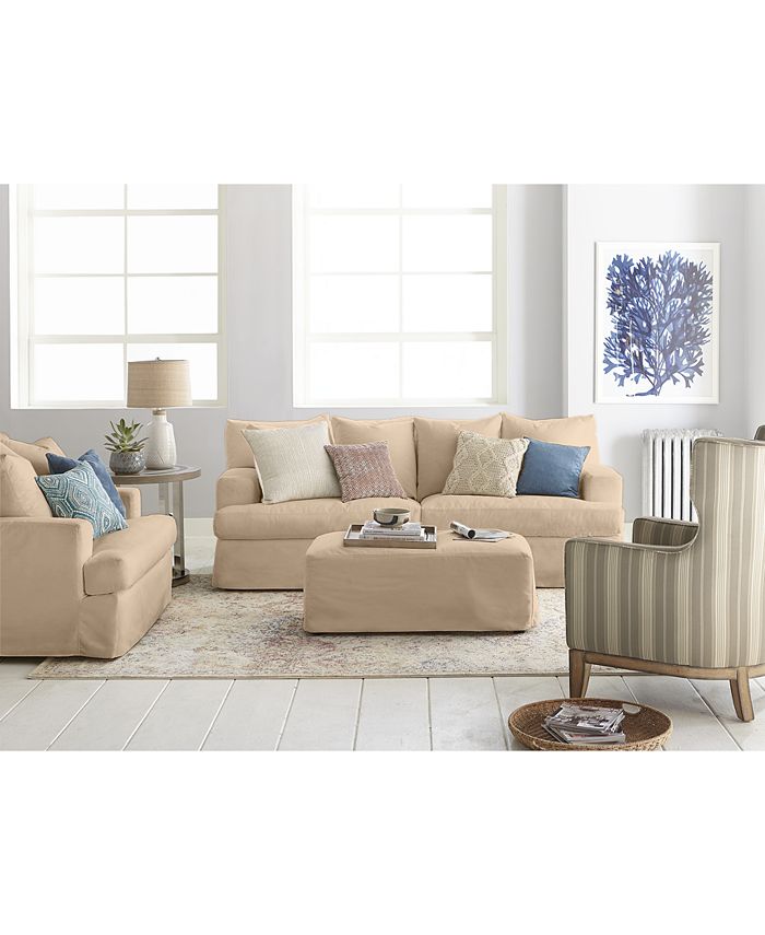 Furniture Brenalee Performance Fabric Slipcover Sofa Collection Macy's