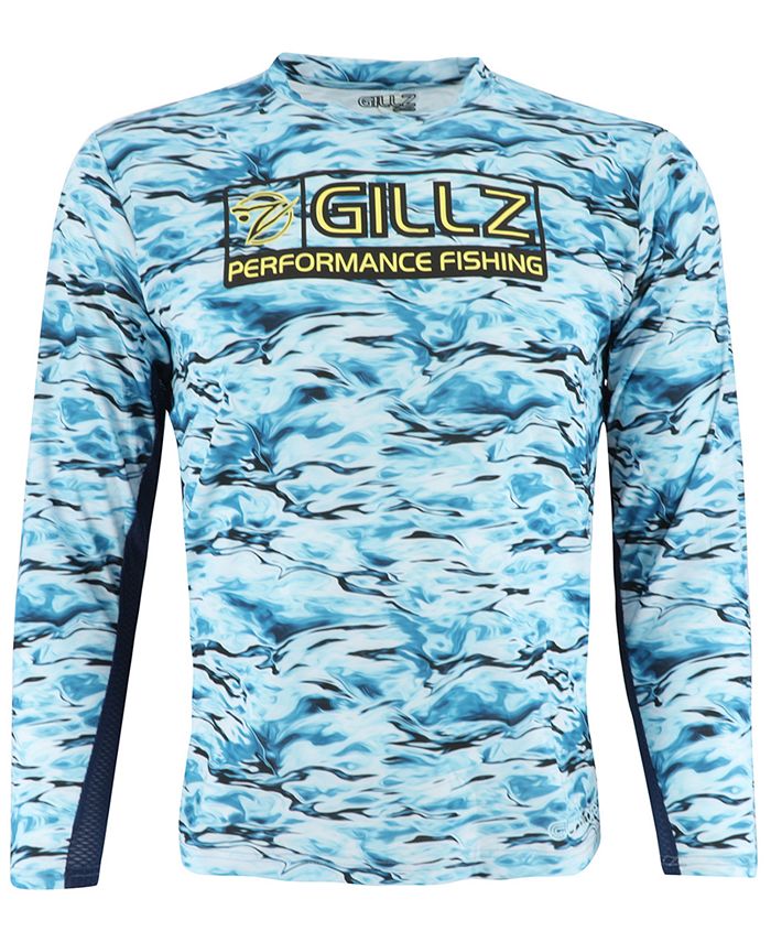 Gillz Men's Tournament Series CoolCore Quick-Dry Logo Graphic UV T ...