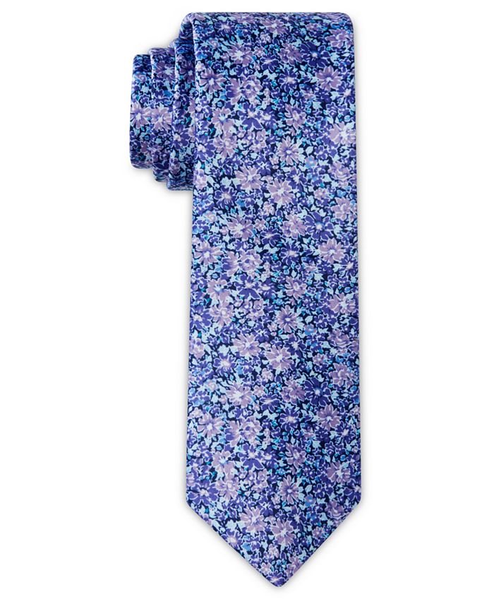 Tallia Men's Liberty Floral Print Slim Tie - Macy's