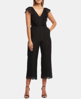 bardot cropped jumpsuit