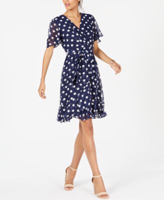 macy's polka dot dress