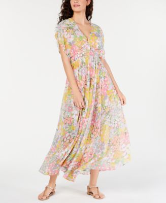 chinese dress ladies Kate Spade New York Women's Summer Day Maxi Cover Up Dress