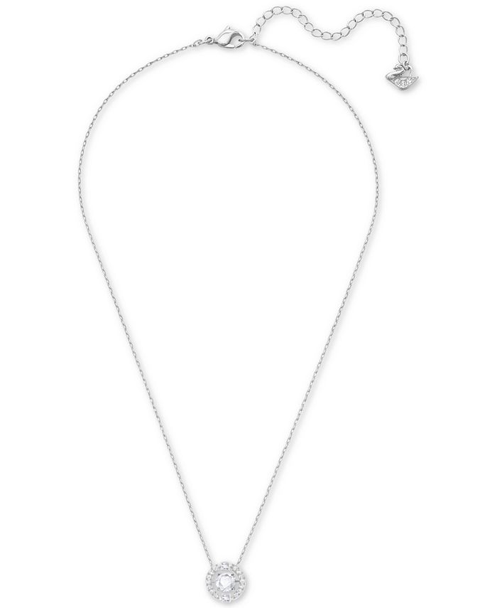 Swarovski Floating Crystal Pendant Necklace - Macy's