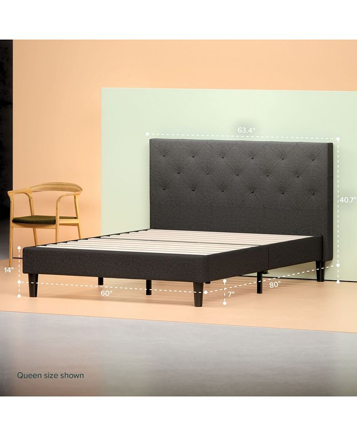 Zinus Shalini Platform Bed Frame, How Many Slats Do You Need For A Queen Size Bed