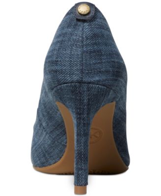 michael kors navy blue heels