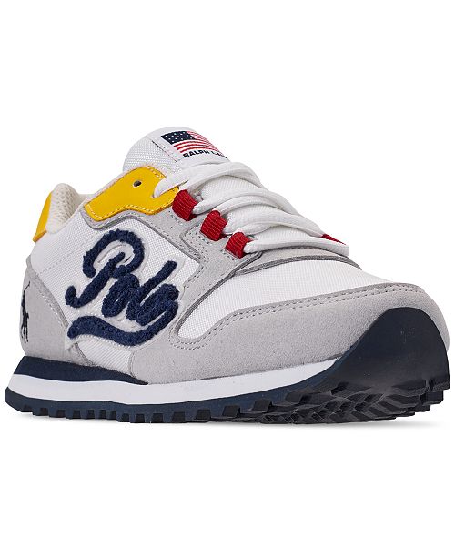 Polo Ralph Lauren Boys Oryion Script Casual Sneakers From Finish